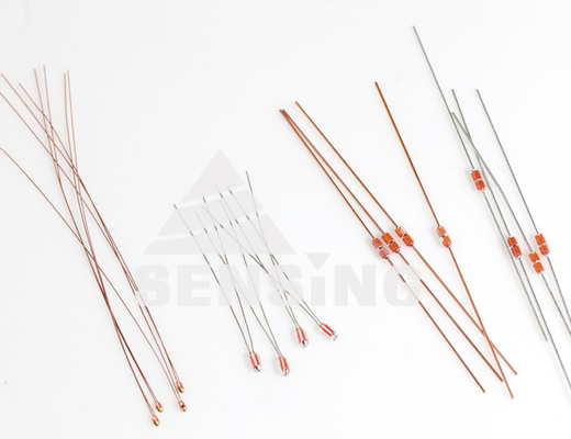 Structure ferme encapsulée en verre axiale et radiale de haute délicatesse de thermistance de NTC