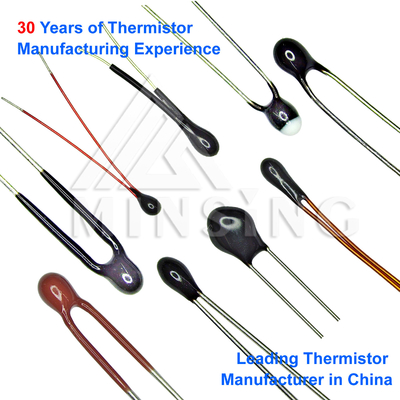 Thermistore NTC de type analogique de précision avec une plage de résistance de 0,5 KΩ à 2000 KΩ et une constante thermique de temps ≤ 10 S