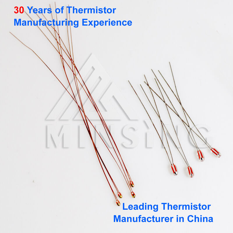 Thermistance à coefficient de température négatif à structure fixe, thermistance NTC radiale scellée en verre